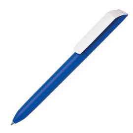 Ручка шариковая FLOW PURE, лазурный корпус/белый клип, пластик, Цвет: лазурный