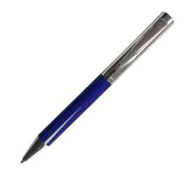 JAZZY, ручка шариковая, хром/темно-синий, металл, Цвет: тёмно-синий