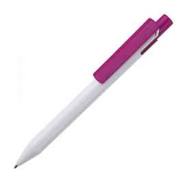 Ручка шариковая Zen, белый/розовый, пластик, Цвет: розовый, белый