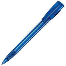 KIKI LX, ручка шариковая, прозрачный синий, пластик, Цвет: синий