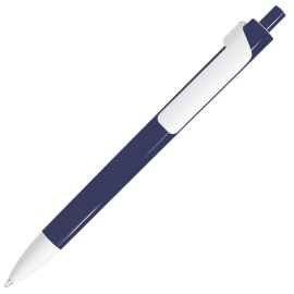 FORTE, ручка шариковая, темно-синий/белый, пластик, Цвет: темно-синий, белый