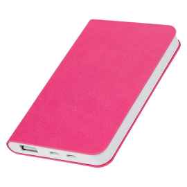 Универсальный аккумулятор 'Softi' (5000mAh),розовый, 7,5х12,1х1,1см, искусственная кожа,плас, Цвет: розовый