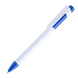 Ручка шариковая MAVA, белый/темно-синий, пластик, Цвет: белый, темно-синий
