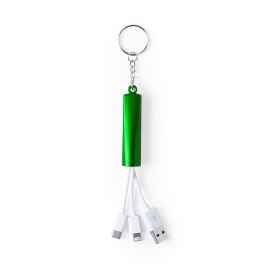 Кабель для зарядки с подсветкой ZAREF, зеленый, пластик, Цвет: зеленый