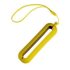 Обложка с ланъярдом к зарядному устройству 'Seashell-1', желтый,силикон, Цвет: желтый