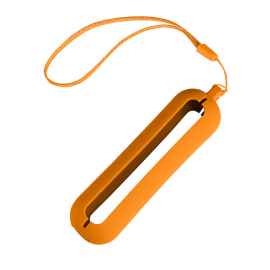 Обложка с ланъярдом к зарядному устройству 'Seashell-1', оранжевый, силикон, Цвет: оранжевый