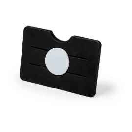 Картхолдер - держатель для телефона TISSON, чёрный, 8,8*5,6*0,5см. Пластик, Цвет: Чёрный