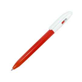 LEVEL, ручка шариковая, красный, пластик, Цвет: красный, белый