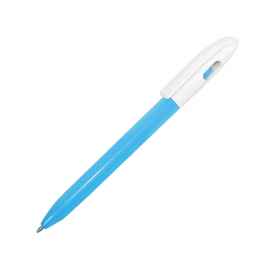 LEVEL, ручка шариковая, голубой, пластик, Цвет: голубой, белый