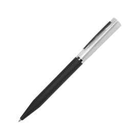 M1, ручка шариковая, черный/серебристый, пластик, металл, софт-покрытие, Цвет: серебристый, черный