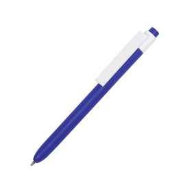 RETRO, ручка шариковая, синий, пластик, Цвет: синий, белый