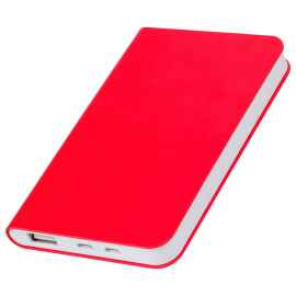 Универсальный аккумулятор 'Softi' (5000mAh),красный, 7,5х12,1х1,1см, искусственная кожа,пл, Цвет: красный