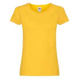 Футболка женская 'Original T', желтый_XS, 100% х/б, 145 г/м2, Цвет: желтый, Размер: XL