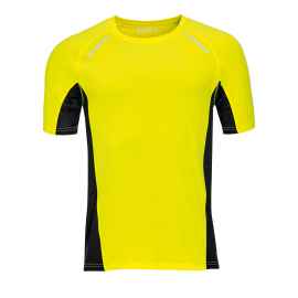 Футболка для бега 'Sydney men', желтый_S, 92% полиэстер, 8% эластан, 180 г/м2, Цвет: желтый, Размер: S