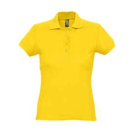 Поло женское PASSION, солнечно-желтый, S, 100% хлопок, 170 г/м2, Цвет: желтый, Размер: S