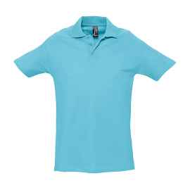 Рубашка поло мужская SPRING II,бирюзовый,S,100% хлопок, 210/м2, Цвет: бирюзовый, Размер: S