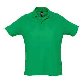 Рубашка поло мужская SUMMER II, зелёный травяной, S, 100% хлопок, 170 г/м2, Цвет: зеленый, Размер: S