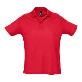 Рубашка поло мужская SUMMER II, красный, 2XL, 100% хлопок, 170 г/м2, Цвет: красный, Размер: 2XL