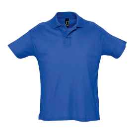 Рубашка поло мужская SUMMER II, ярко-синий, M, 100% хлопок, 170 г/м2, Цвет: синий, Размер: M