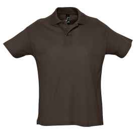 Рубашка поло мужская SUMMER II, шоколадный, XS, 100% хлопок, 170 г/м2, Цвет: шоколадный, Размер: XS