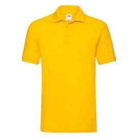 Рубашка поло мужская PREMIUM POLO 180, желтый, S, 100% хлопок, 180 г/м2, Цвет: желтый, Размер: S