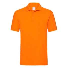 Поло 'Premium Polo', оранжевый_XL, 100% х/б, 180 г/м2, Цвет: оранжевый, Размер: Длина 77 см., ширина 62 см.