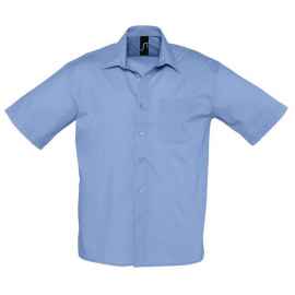 Рубашка 'Bristol', васильковый_S, 65% полиэстер, 35% хлопок, 105г/м2, Цвет: синий, Размер: S