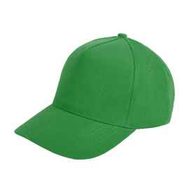 Бейсболка 'Premium S', 5 клиньев, металлическая застежка,ярко-зеленый,100% хлопок,плотность 350 г/м2, Цвет: зеленый