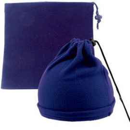Шапка-шарф с утяжкой 'Articos', 24.5?25.5 см, синий, флис, 200 гр/м2, Цвет: синий