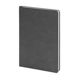 Бизнес-блокнот ALFI, A5, серый, мягкая обложка, в линейку, Цвет: серый
