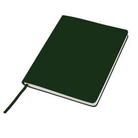 Бизнес-блокнот 'Cubi', 150*180 мм, зеленый, кремовый форзац, мягкая обложка, в линейку, Цвет: зеленый