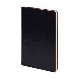Бизнес-блокнот 'Trendi', 130*210 мм, черно-красный, мягкая обложка, в линейку, Цвет: черный, красный