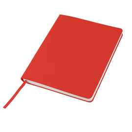 Бизнес-блокнот 'Cubi', 150*180 мм, красный, кремовый форзац, мягкая обложка, в линейку, Цвет: красный