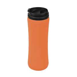 Термокружка FLOCK,  450 мл, оранжевый, пластик/металл, Цвет: оранжевый