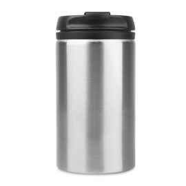 Термокружка CAN, 300мл. серебристый, нержавеющая сталь, пластик, Цвет: серебристый