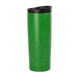 Термокружка вакуумная SPACE,  450 мл, зеленый, металл/пластик, Цвет: зеленый