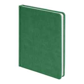 Ежедневник недатированный Bliss, А5,  зеленый, белый блок, без обреза, Цвет: зеленый