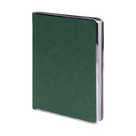 Ежедневник недатированный Montrose, А5,  зеленый, кремовый блок, графитовый срез, Цвет: зеленый