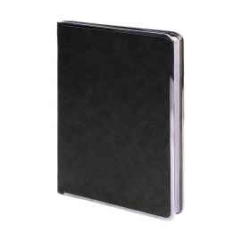 Ежедневник недатированный Montrose, А5,  черный, кремовый блок, графитовый срез, Цвет: Чёрный