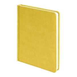 Ежедневник недатированный Bliss, А5,  желтый, белый блок, без обреза, Цвет: желтый