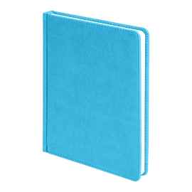 Ежедневник недатированный Bliss, А5,  голубой, белый блок, без обреза, Цвет: голубой