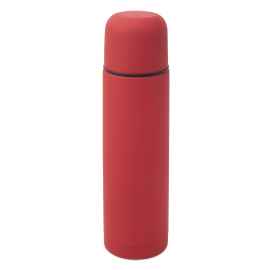 Термос SOFT, 500 мл, красный, нержавеющая сталь с прорезиненным покрытием, Цвет: красный