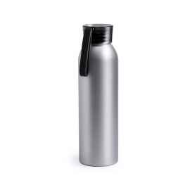 Бутылка для воды TUKEL, черный, 650 мл,  алюминий, пластик, Цвет: черный, серебристый