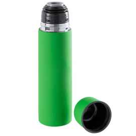 Термос вакуумный 'Flask',сталь с покрытием софт тач, зеленый, 500 мл., Цвет: зеленый