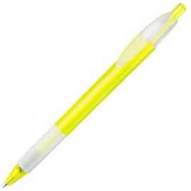 X-1 FROST GRIP, ручка шариковая, фростированный желтый/белый, пластик, Цвет: желтый, белый