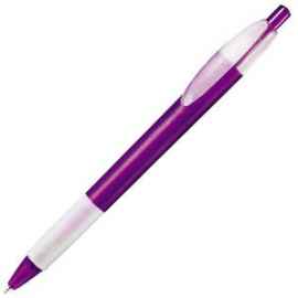X-1 FROST GRIP, ручка шариковая, фростированный сиреневый/белый, пластик, Цвет: фиолетовый, белый