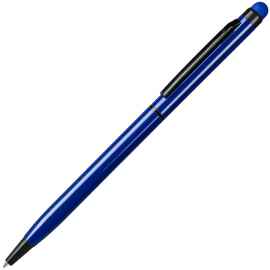 TOUCHWRITER  BLACK, ручка шариковая со стилусом для сенсорных экранов, синий/черный, алюминий, Цвет: синий