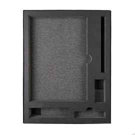 Коробка 'Tower', сливбокс, размер 20*29*4.5 см, картон черный,300 гр. ложемент изолон, Цвет: Чёрный