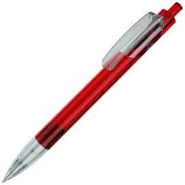 TRIS LX, ручка шариковая, прозрачный красный/прозрачный белый, пластик, Цвет: красный
