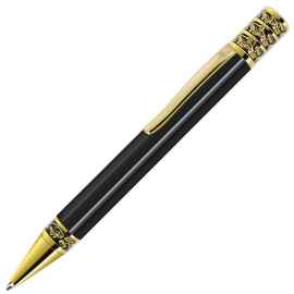 GRAND, ручка шариковая, черный/золотистый, металл, Цвет: черный, золотистый
